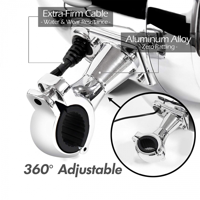 Boxe motocicleta SPK350A, Crom [8]
