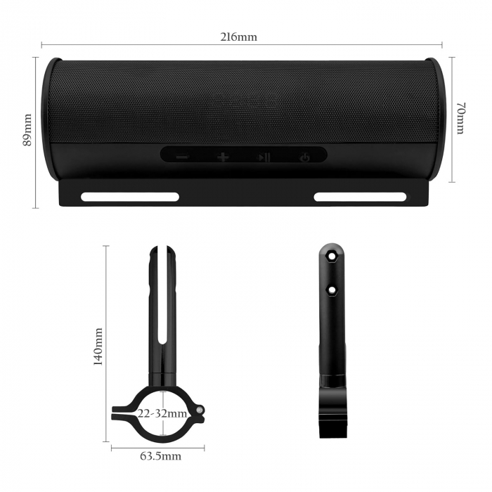 Soundbar motocicleta SBD600B - Negru [7]