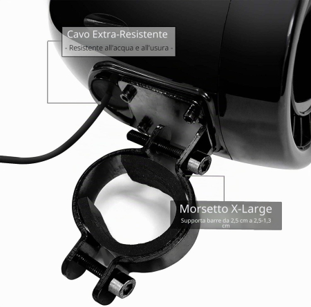 Boxe motocicleta M1000B, Negru [7]