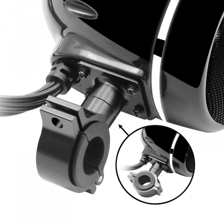 Boxe motocicleta SPK350LEDB, Negru [5]