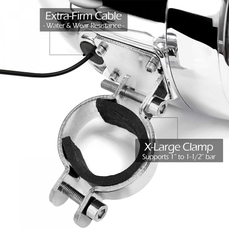 Boxe motocicleta MX150A, Crom [6]