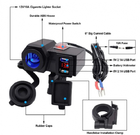 Incarcator USB moto RS201B [1]