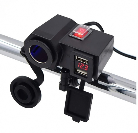 Mufe USB - bricheta - Incarcator USB moto RS201B