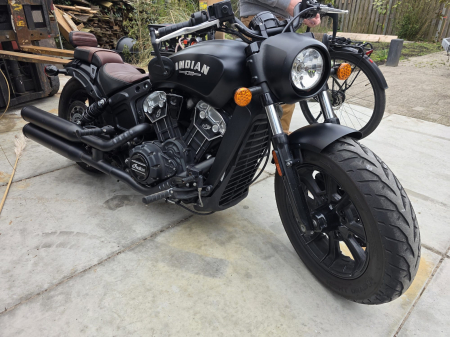 Motociclete - Indian scout bobber 2020 - thunder black smoke ABS