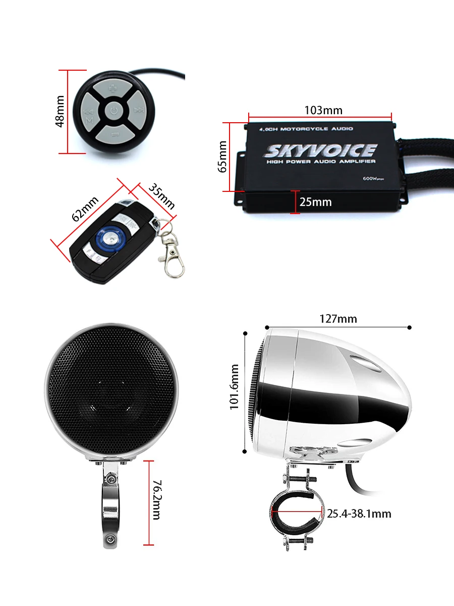 Sistem Audio Moto SKV600B [2]