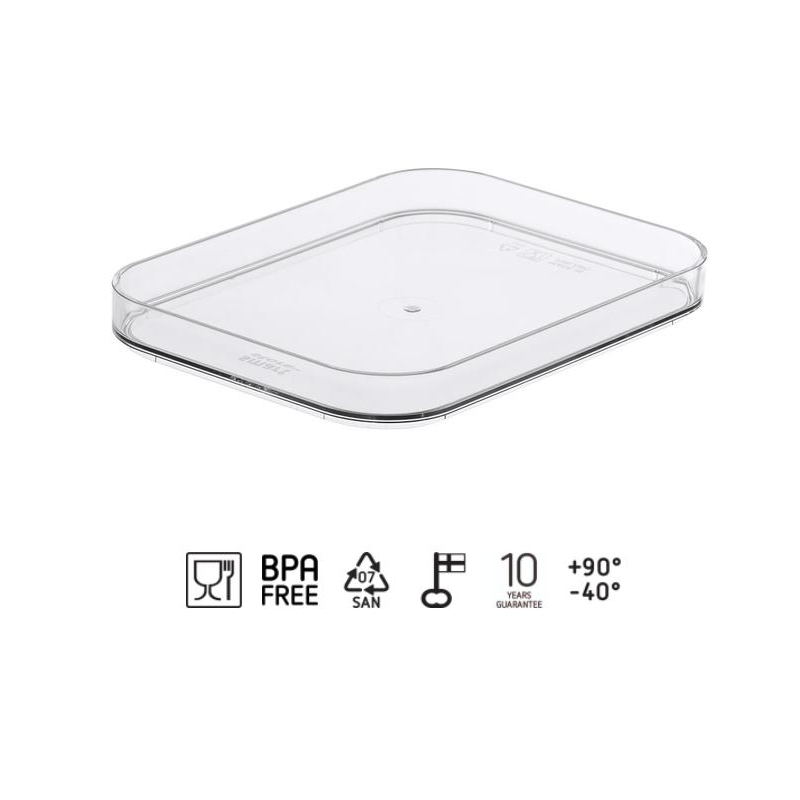 Capac pentru cutia de depozitare SmartStore Compact Clear S, 19.5x14.5x2.5 cm [7]