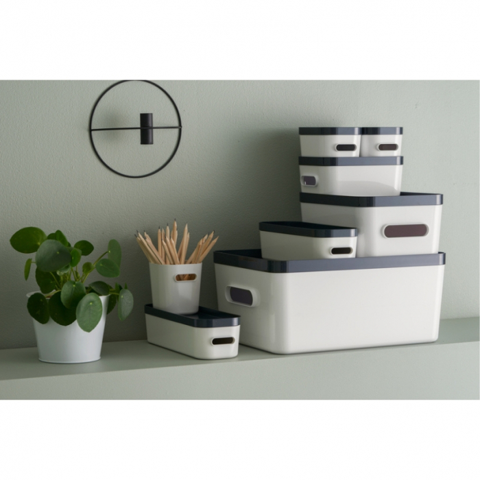 Capac pentru cutia de depozitare SmartStore Compact S, Gri carbune, 19.5x14.5x2.5 cm [3]