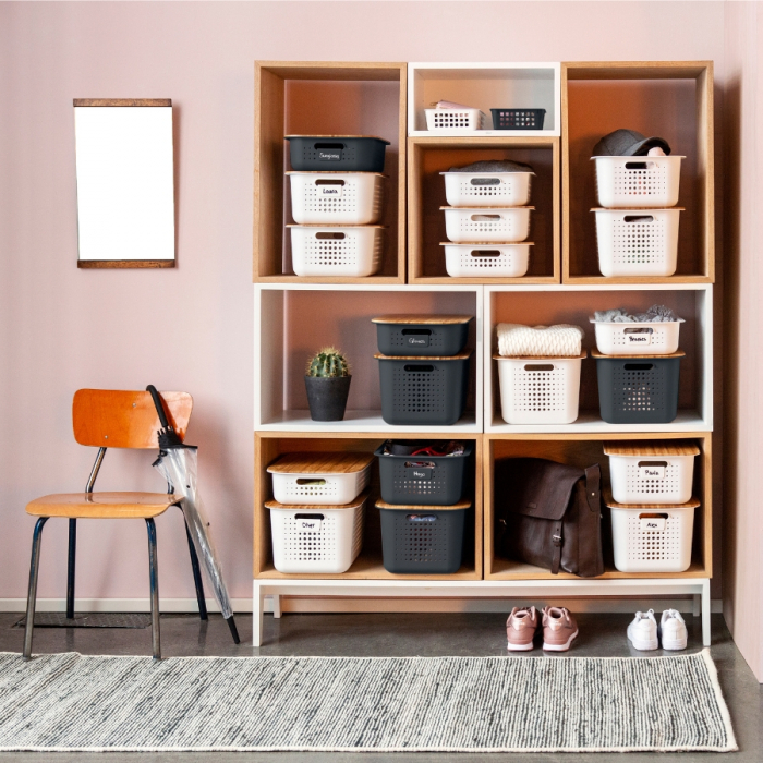 Capac pentru Cutie depozitare si organizare, SmartStore Recycled, Bambus [7]