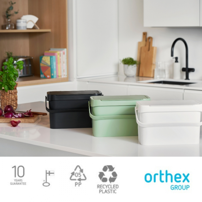 Cos de gunoi SmartStore Biowaste, pentru deseuri menajere, Alb, 5L [5]