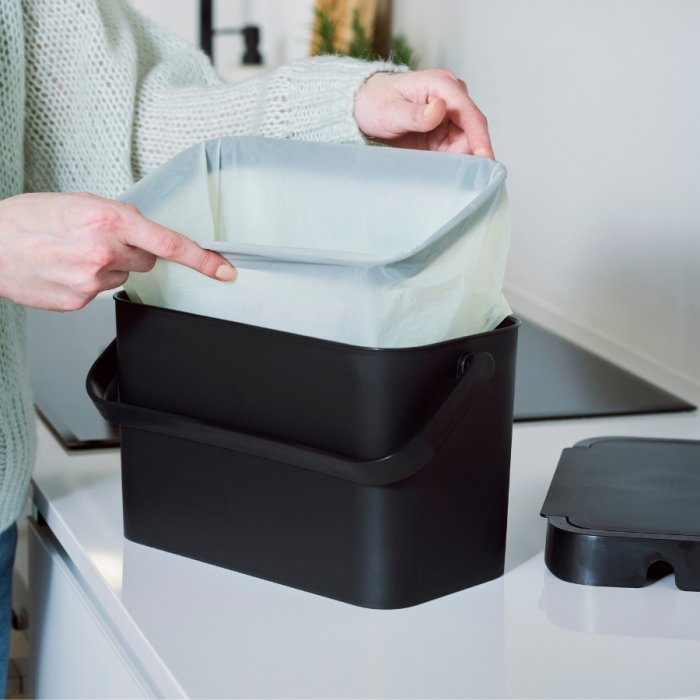 Cos de gunoi SmartStore Biowaste, pentru deseuri menajere, Negru, 5L [3]