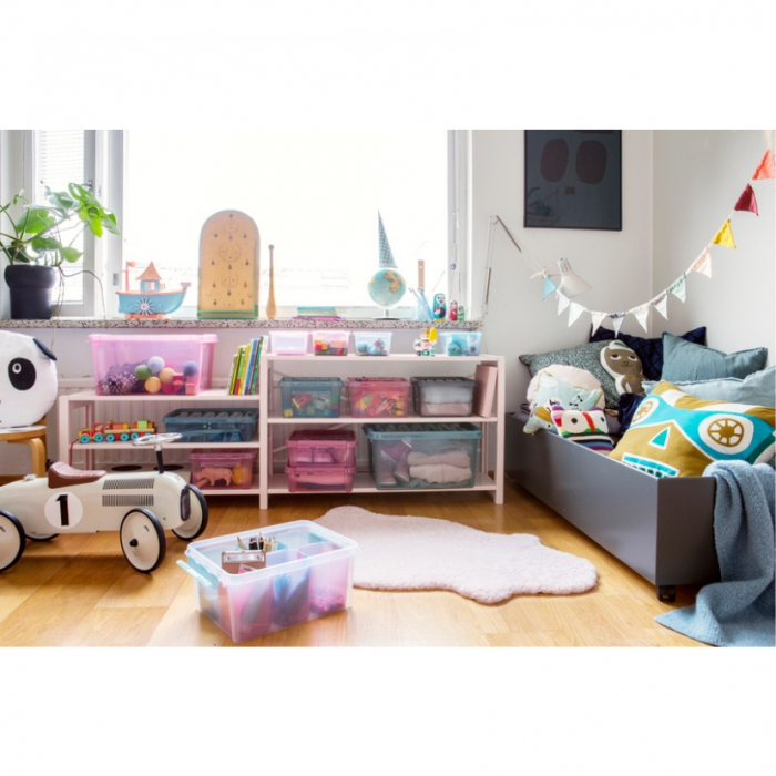 Cutie cu capac, SmartStore Colour15, Albastru, 40x30x18 cm [2]