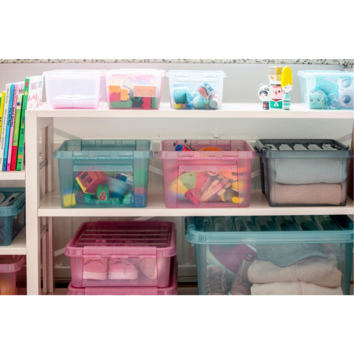 Cutie cu capac, SmartStore Colour15, Gri, 40x30x18 cm [3]