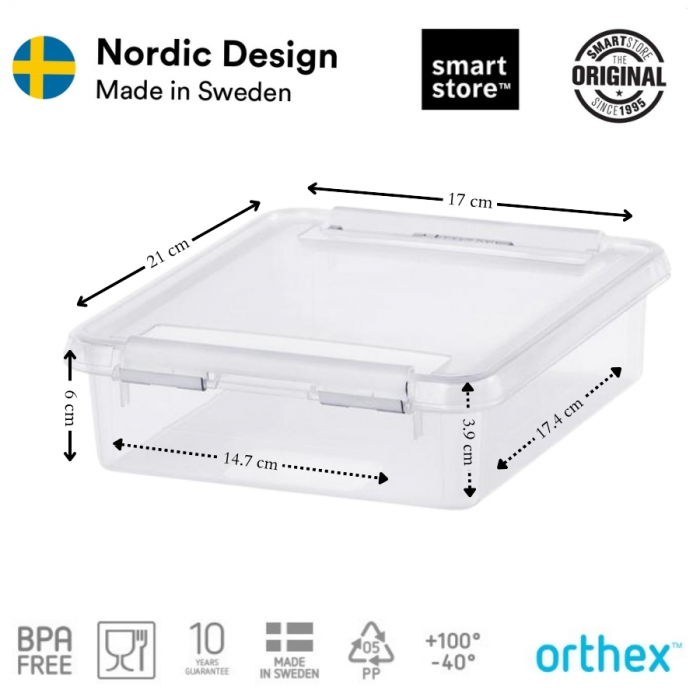 Cutie cu capac, SmartStore Home1, 21x17x6 cm [3]