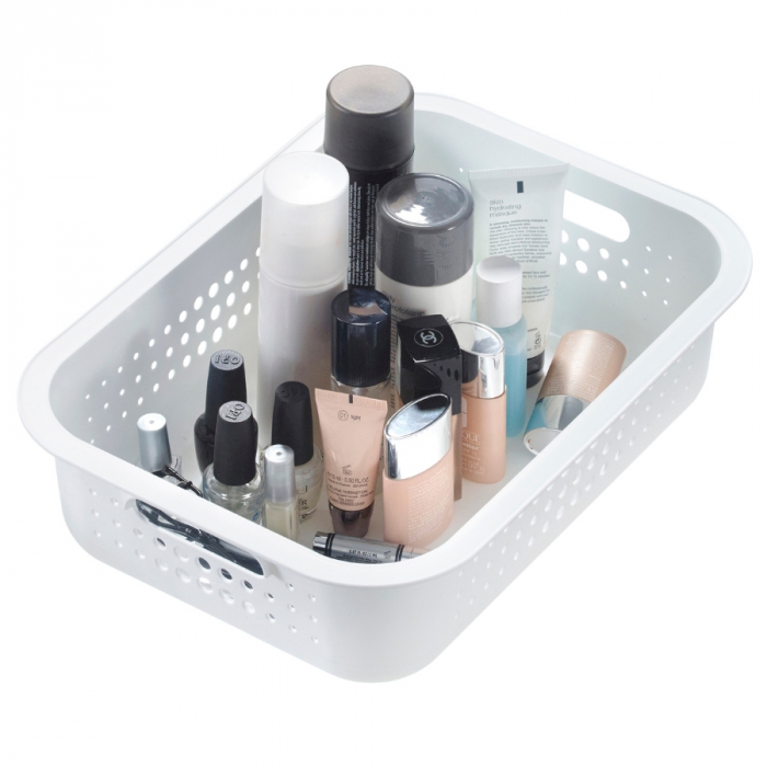 Cutie depozitare si organizare, SmartStore Recycled 10, din plastic reciclat, Alb, 37x28x10 cm [6]
