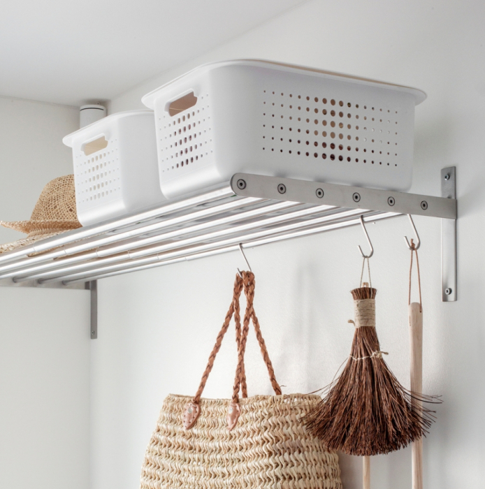Cutie depozitare si organizare, SmartStore Recycled 20, din plastic reciclat, Alb, 37x28x20 cm [5]