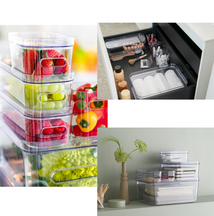 Cutie depozitare SmartStore Compact Clear Slim, 29.1x 9.4x6.1 cm [5]