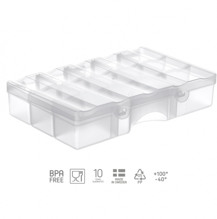 Cutie organizatoare cu compartimente detasabile M, SmartStore, 29x19x6 cm [5]