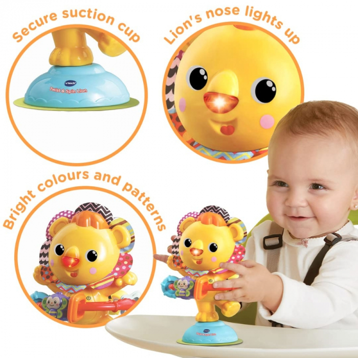 Jucarie Vtech interactiva, muzicala si rotativa, Twist & Spin Lion [2]