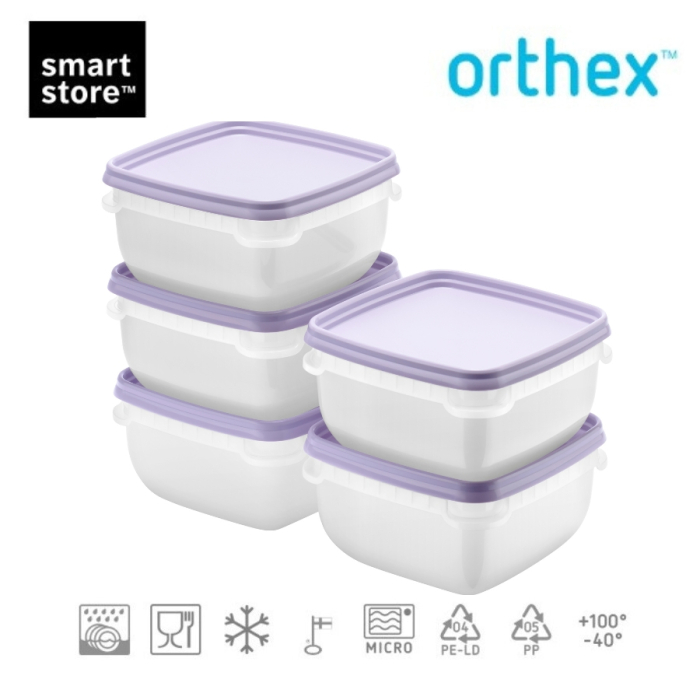 Set 20 caserole Freez SmartStore cu capac ermetic, depozitare alimente, Fara BPA [11]