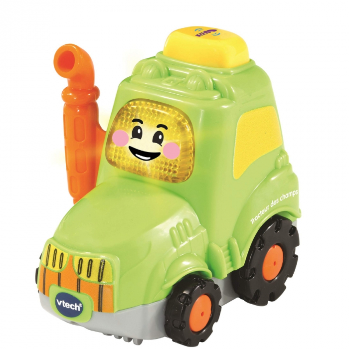 Set 3 masinute Interactive Vtech, Camion de pompieri, Tractor si elicopter [4]
