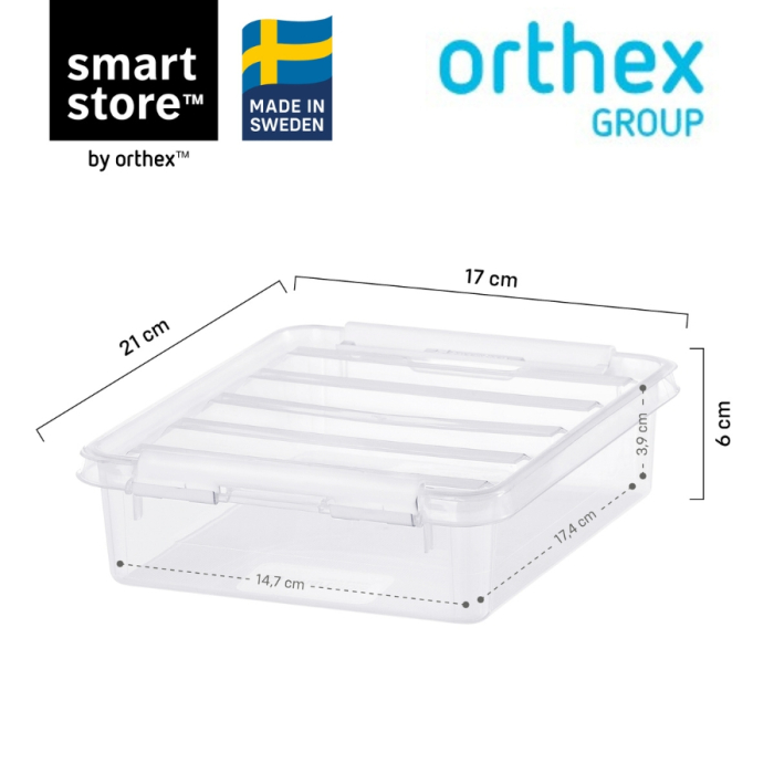 Set 5 Cutii cu capac 1L, SmartStore Home1, 21x17x6 cm [3]