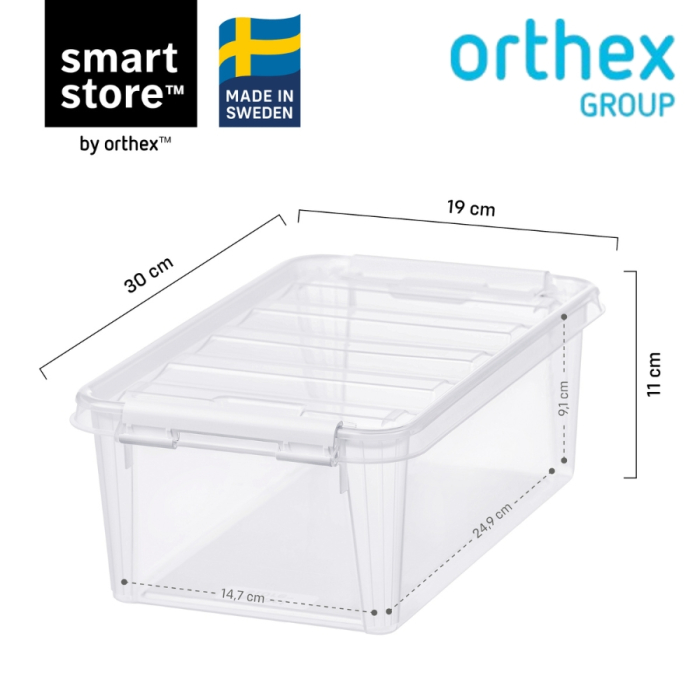 Set 5 Cutii cu capac 4 L, SmartStore Home5, 30x19x11 cm [2]