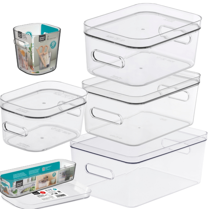 Set cutii depozitare SmartStore Compact Clear, 11 produse/set [2]