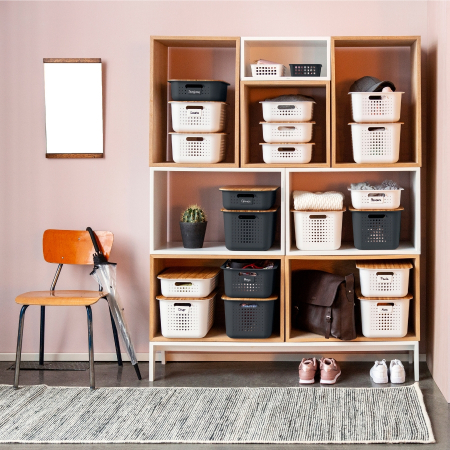 Capac pentru Cutie depozitare si organizare, SmartStore Recycled, Bambus [6]