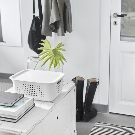 Capac pentru Cutie depozitare si organizare, SmartStore Recycled, din plastic reciclat, Alb [6]