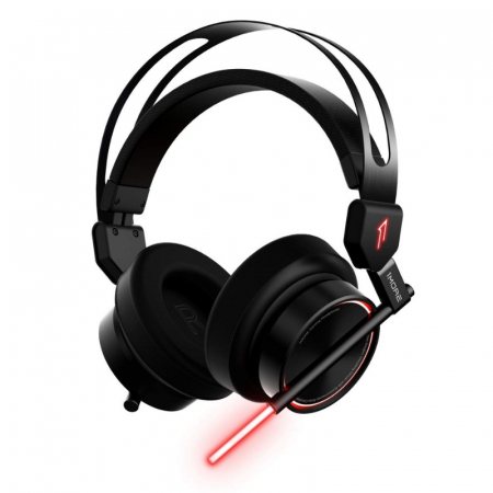 Promotii - Casti Gaming 1MORE Spearhead VR, 7.1 Stereo Surround, microfon cu anulare zgomot de fond, Lumini Led, pentru PC, PS4, Xbox, Negru