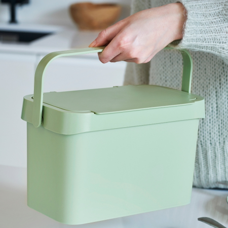 Cosuri - Cos de gunoi SmartStore Biowaste, pentru deseuri menajere, Verde, 5L