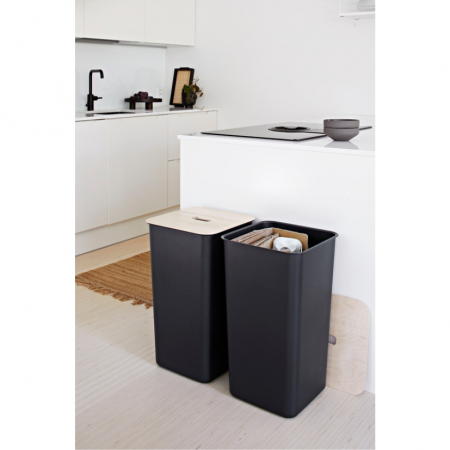 Cos depozitare, SmartStore Collect 48L, Negru, 34x34x58 cm [5]
