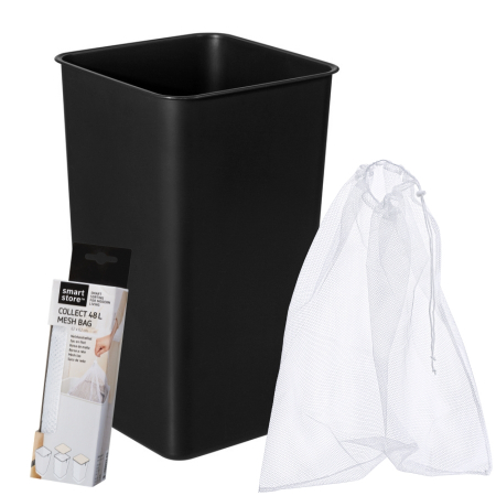 Cosuri - Cos depozitare, SmartStore Collect 48L, Negru, 34x34x58 cm