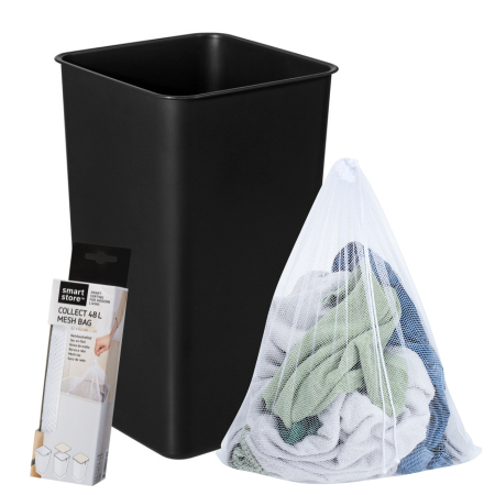 Cos depozitare, SmartStore Collect 48L, Negru, 34x34x58 cm [3]