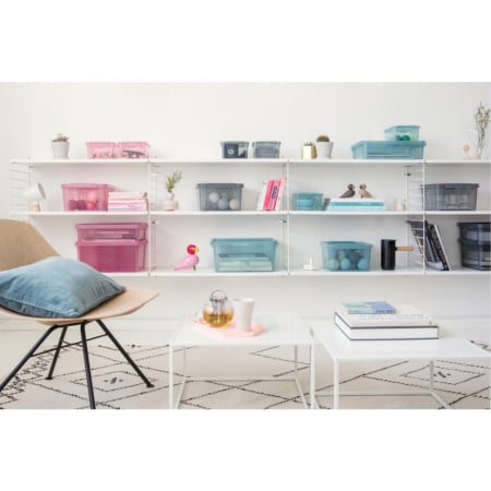 Cutie cu capac, SmartStore Colour10, Roz, 34x25x16 cm [4]