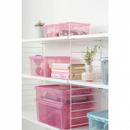 Cutie cu capac, SmartStore Colour10, Roz, 34x25x16 cm [2]
