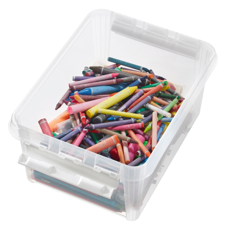 Cutie depozitare si organizare, cu capac, SmartStore Home 10, Plastic fara BPA, Transparent, 34x25x16 cm [6]