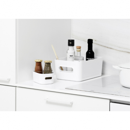 Cutie organizare si depozitare SmartStore Compact XS, Plastic, Alb, 14.5x9x6 cm [5]