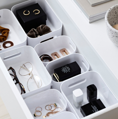 Cutie organizare si depozitare SmartStore Compact XS, Plastic, Alb, 14.5x9x6 cm [1]