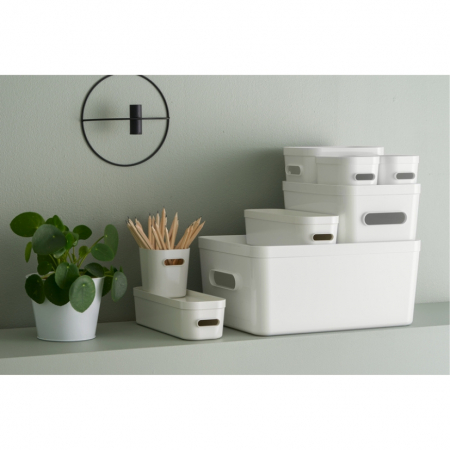 Cutie depozitare SmartStore Compact Slim, Alb, 29.1x 9.4x6.1 cm [6]