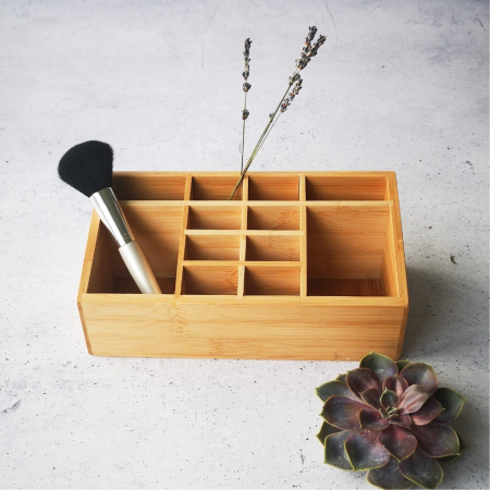 Cutie organizare Zeller, bambus, 25x12x10 cm [3]