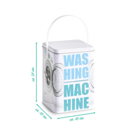 Cutie pentru detergent, metal, Zeller, 15x15x21 cm [3]