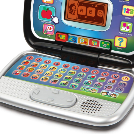 Jucarie Educationala Interactiva, Laptop pentru copii Vtech Genius Kid, dezvoltare inteligenta, interactiv, muzical, versiunea germana [2]