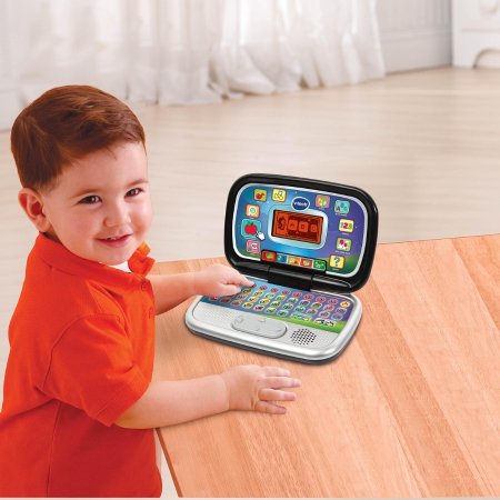 Jucarie Educationala Interactiva, Laptop pentru copii Vtech Genius Kid, dezvoltare inteligenta, interactiv, muzical, versiunea germana [3]