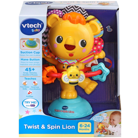 Jucarii - Jucarie Vtech interactiva, muzicala si rotativa, Twist & Spin Lion