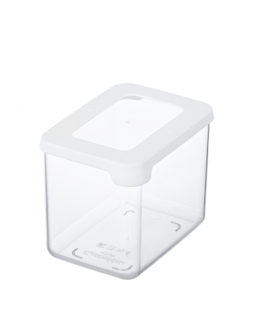 Cutii Alimentare - Cutie depozitare alimente, cu capac ermetic, SmartStore, plastic fara BPA, organizator, stivuibila, transparenta,  0.8L