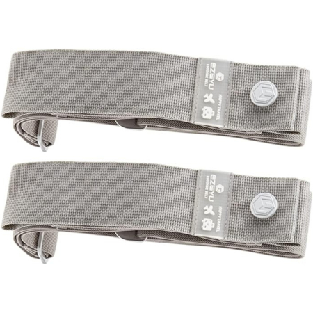 Set 2 curele pentru bagaje, reglabile, cu catarama, potrivite pentru protectia si siguranta bagajelor, marime S+L, Gri [4]