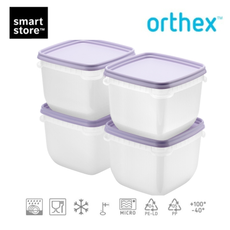 Set 20 caserole Freez SmartStore cu capac ermetic, depozitare alimente, Fara BPA [9]