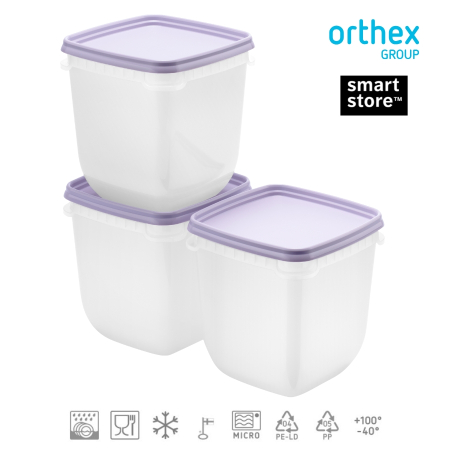 Set 20 caserole Freez SmartStore cu capac ermetic, depozitare alimente, Fara BPA [8]