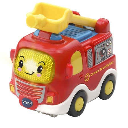 Set 3 masinute Interactive Vtech, Camion de pompieri, Tractor si elicopter [5]